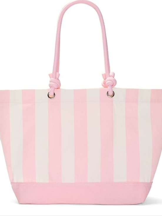 Victoria's Secret Handbags - Victoria's Secret Heritage Stripe Rope Handle Tote Bag NEW SEALED MSRP $49.95
